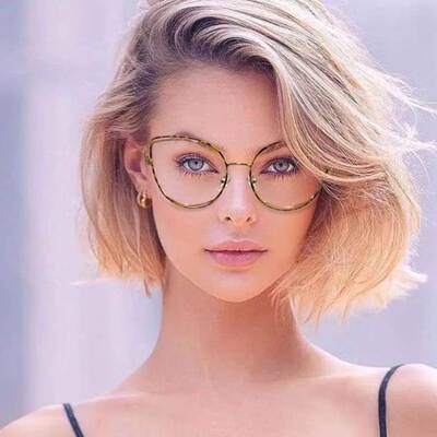 防蓝光眼镜可配近视镜female optical glasses frames for women