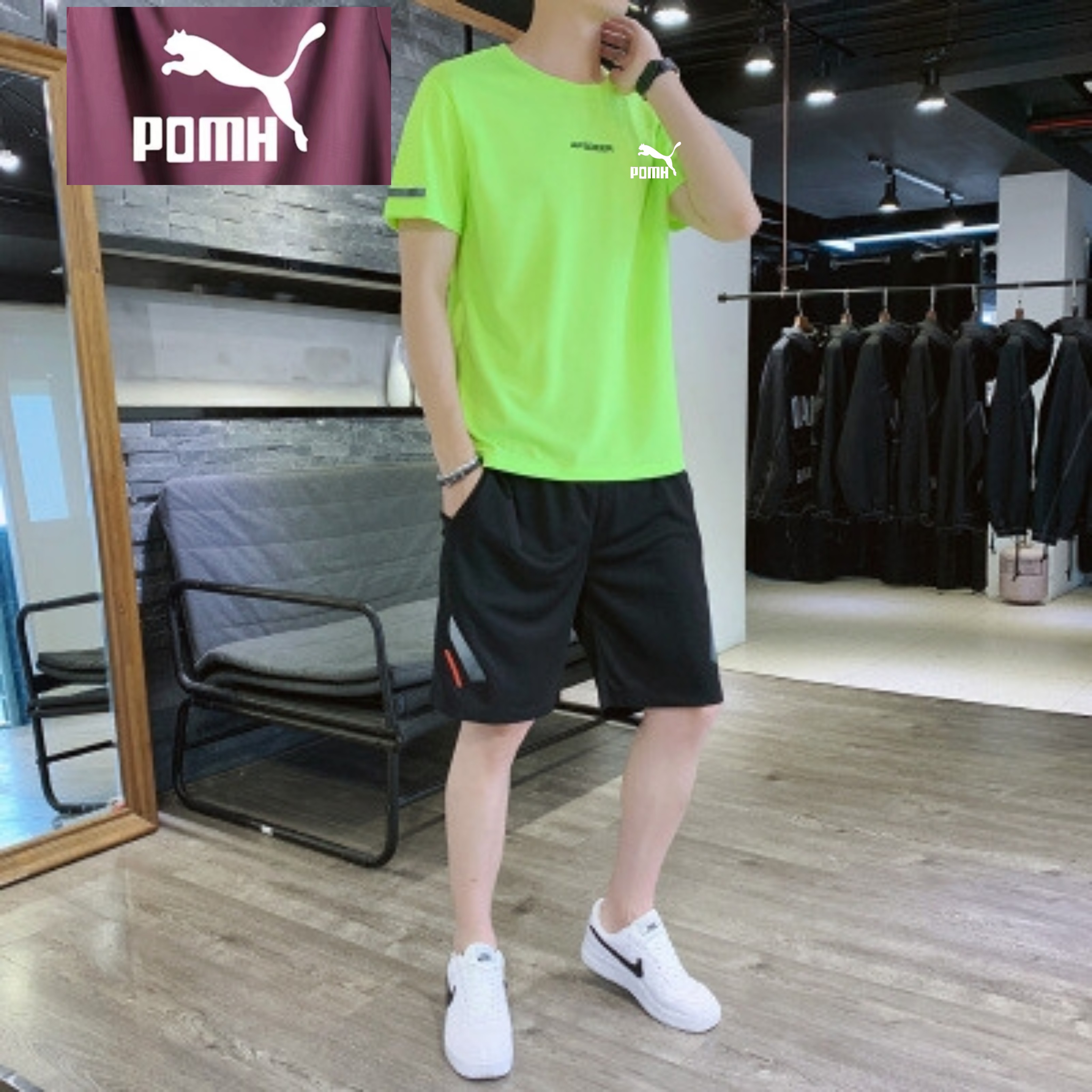 跑步运动服套装男士2025新款休闲运动套装