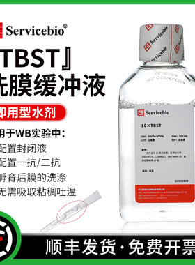TBST 洗膜缓冲液 TBS with Tween-20 WB洗膜封闭液抗体稀释液配置