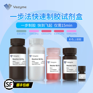 诺唯赞 一步法快速制胶试剂盒 SDS-PAGE凝胶制备彩色上层胶15分钟