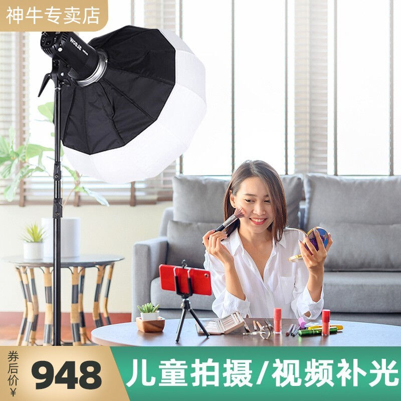 神牛（Godox）SL60W摄影灯LED直播补光灯儿童摄影常亮灯太阳灯视