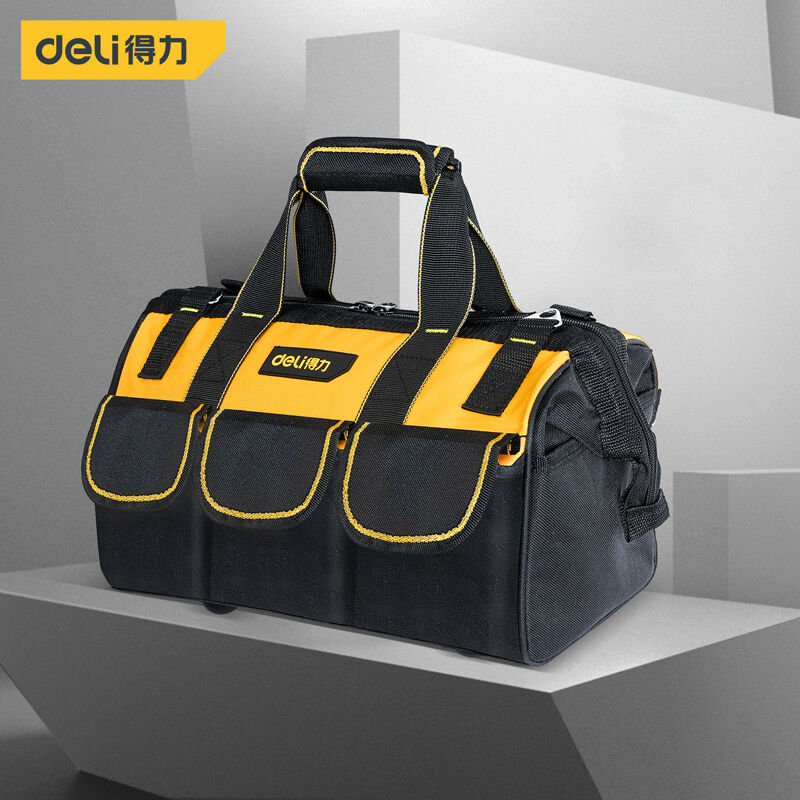 得力(deli)工具包加厚18.5英寸电工五金维修帆布工具包DL430118