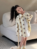 春秋季 时髦上衣儿童秋装 薄款 女宝宝韩版 衬衫 女童洋气宽松休闲长袖