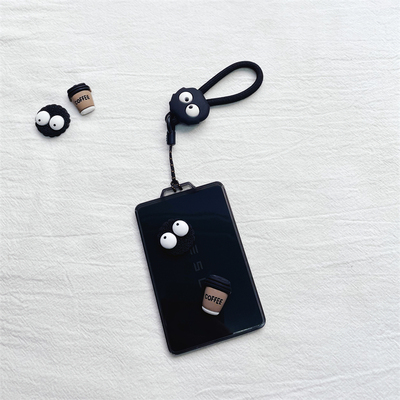 ins风可爱煤球~特斯拉卡片钥匙套