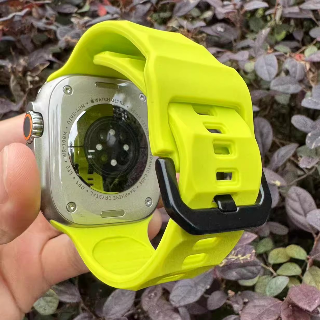适用苹果iwatch表带波纹液态硅胶applewatch9/8/7手表带s10新款se