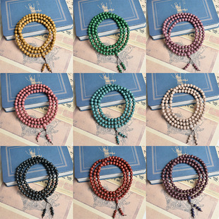 中香药手串108颗天然合香珠非遗手工古法文玩素圈肝郁疏解养串生