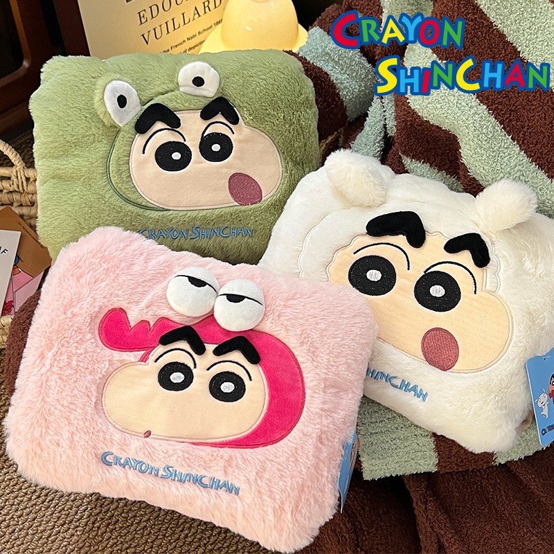 蜡笔小新热水袋充电款防爆暖宝宝毛绒可爱电热暖手宝敷肚子暖水袋