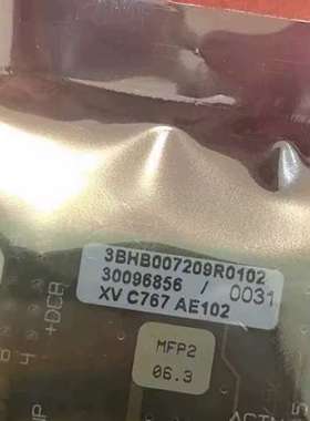 XVC767AE102  ，3BHB007209R0102