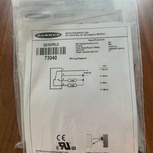 议价BANNER/邦纳全新原装正品：型号QS18VP6LD 单价