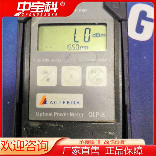 安科特纳(ACTERNA)袖珍型光功率计，功能ok，后盖少电