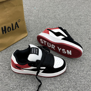 百搭加厚爆款 休闲运动面包鞋 板鞋 小众男女款 ins潮美式 2025秋冬款