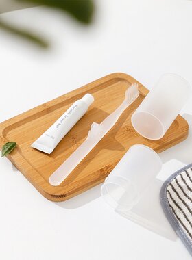 旅行牙刷套装小型迷你可折叠牙刷便携式折叠杯套盒小巧随身短把