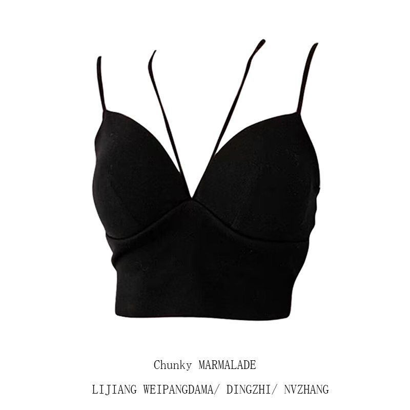 大码甜辣妹性感挂脖内搭吊带背心女春胖mm交叉美背带胸垫短款上衣,女装/女士精品,大码内搭,淘宝优惠券,粉丝福利购,淘宝优惠卷