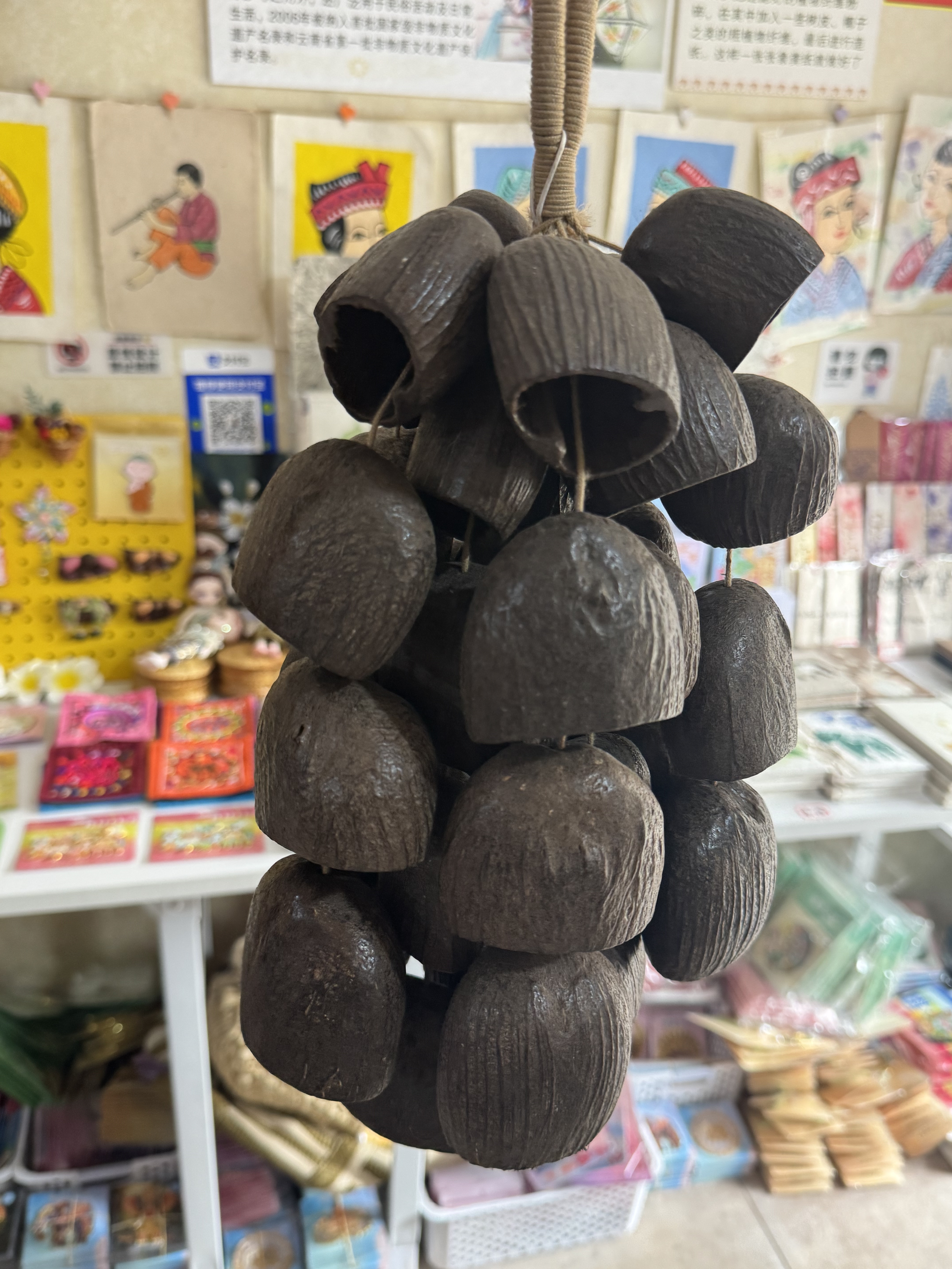 云南果壳风铃1串手工礼品礼物伴手礼旅游贵州大理丽江
