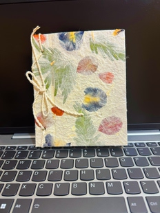 云南丽江东巴纸本子高颜值手帐本鲜花草纸笔记本植物纸手工本礼品