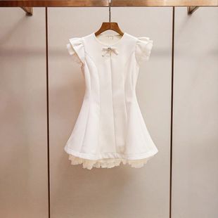 蓬蓬甜美风深圳网纱南油 连衣裙气质夏季 名媛高端法式 拼接女装 新款