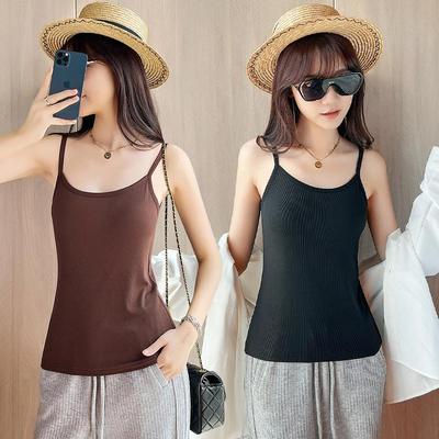 莫代尔棉小吊带背心女外穿夏季内搭美背打底衫无袖上衣修身百搭