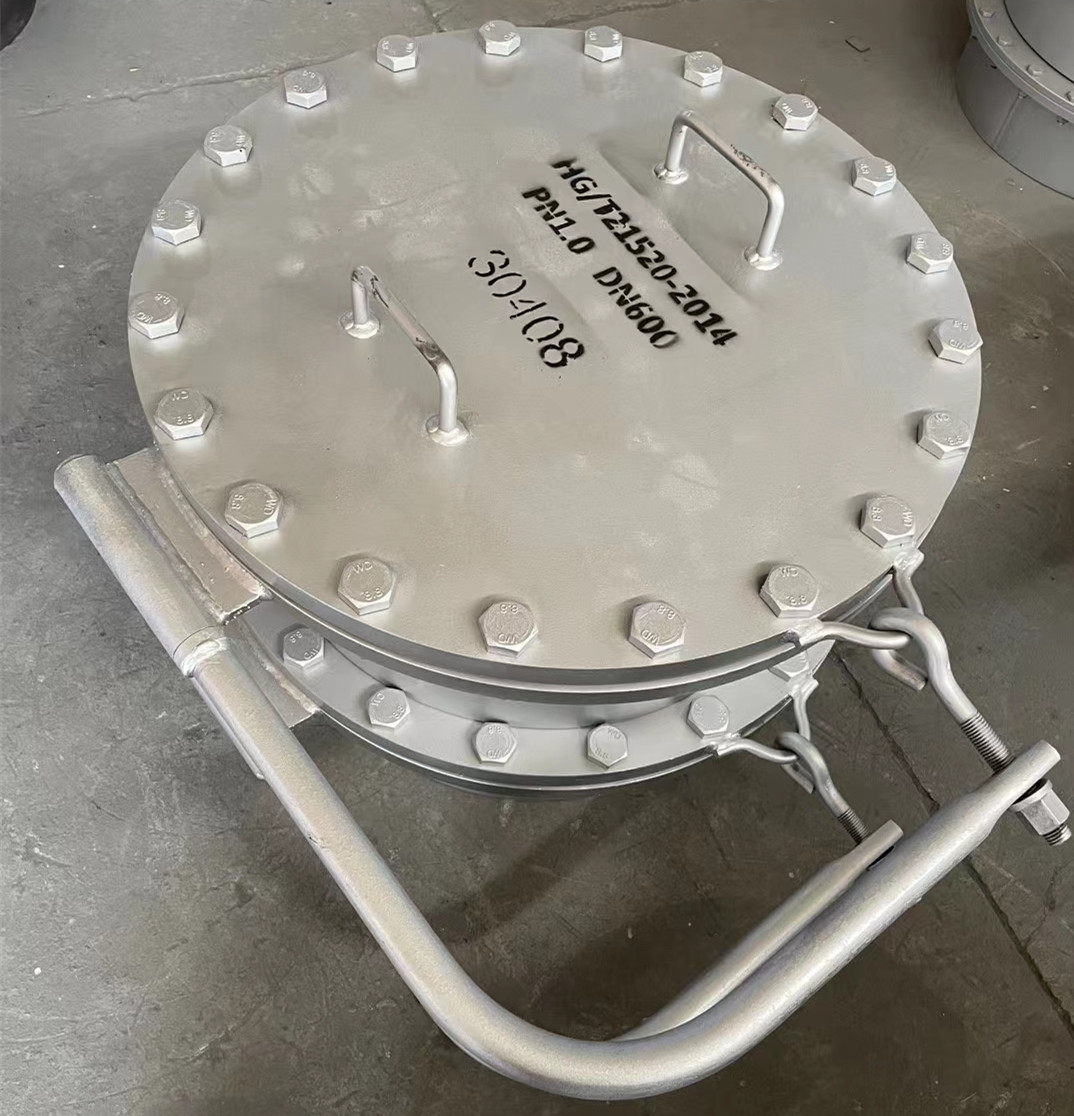 不锈钢316l人孔 30408垂直吊盖带颈平焊法兰人孔 hg/t21520-2014