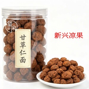 望闲甘草仁面罐装瓶装甜仁面果干凉果零食广东特产新兴凉果