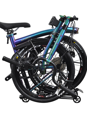 Litepro国布20寸9速三折叠自行车超轻便携式复古代步车男女通用