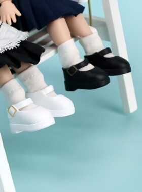 ob11娃鞋 百搭学院风萝莉鞋可爱 p9GSC  UFDOLL 12分BJD 平底鞋