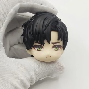 萧逸 黎深男侧分短黑发gsc可拆头壳头发带妆脸ob11ob22通用男娃头