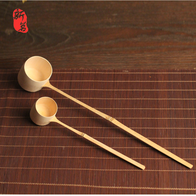 日式水勺无漆天然竹制水勺打酒器水瓢 茶道配件打抹茶工具纯手工
