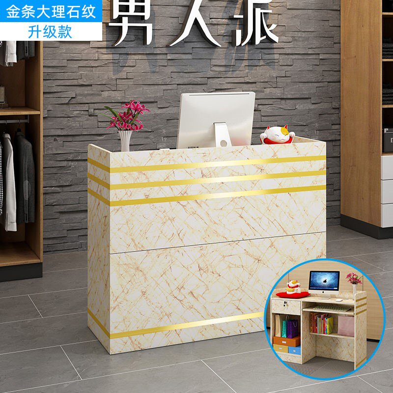 Simple elegant cashier company welcome counter reception d