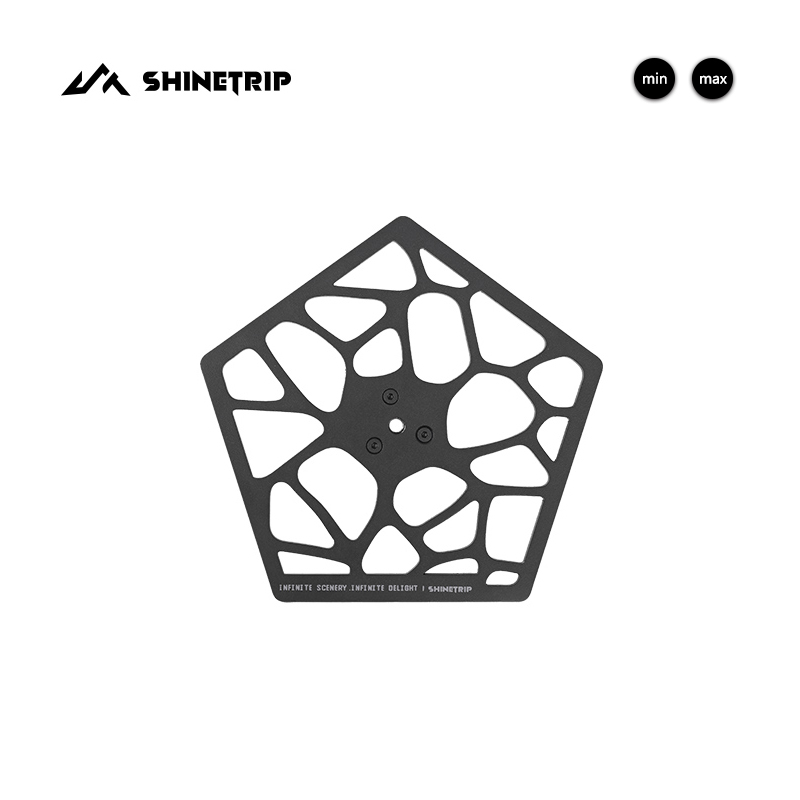 ShineTrip山趣户外露营托盘多功能1/4螺纹接口椅子扶手置物灯架