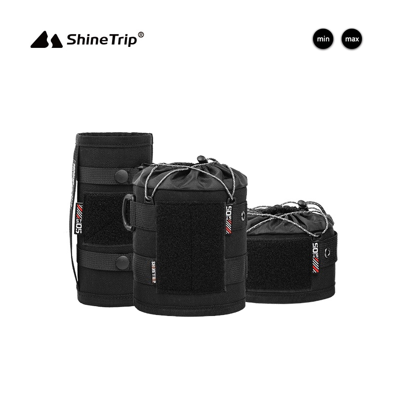 山趣户外露营气罐保护套战术黑化防撞装备装饰收纳套卡式气罐套