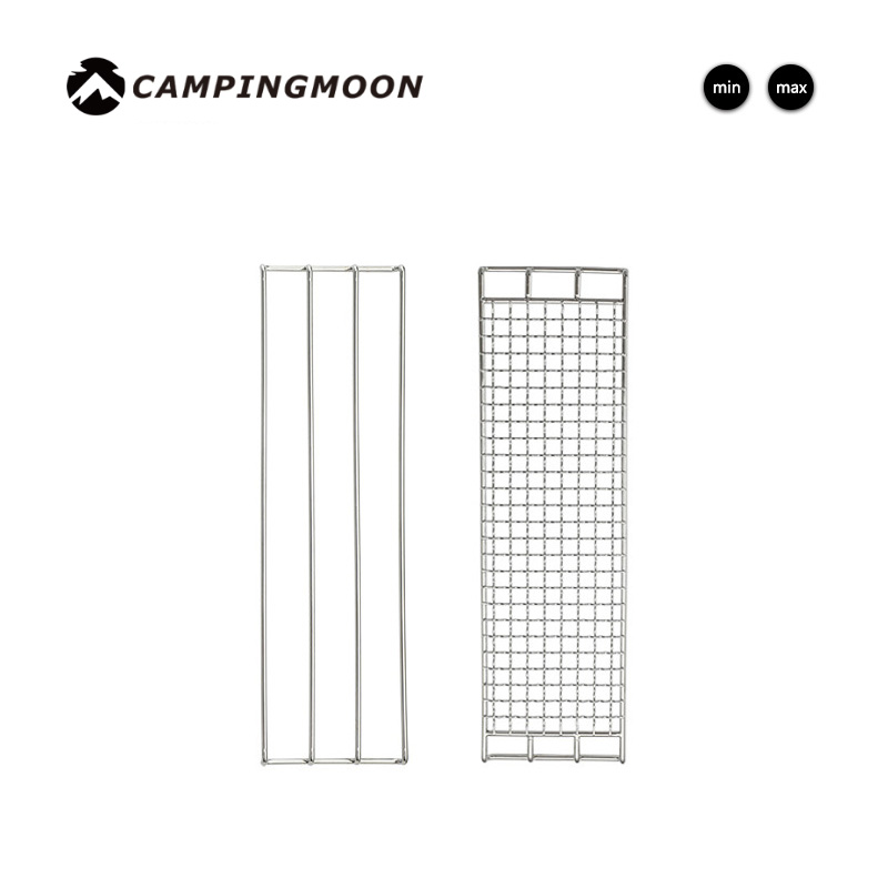 CAMPINGMOON索乐焚火台用大中小不锈钢J系列烧烤网H系容器加热网