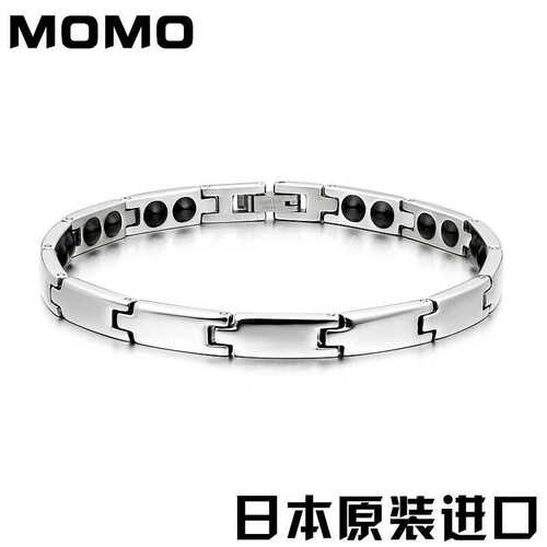 MOMO纯钛手环锗手链运动手链负离子手链21厘米(长度可调节)
