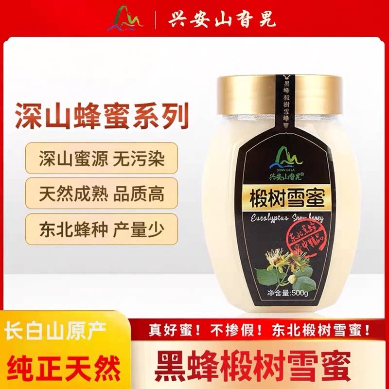 东北蜂蜜长白山非野生椴树雪蜜纯正天然原蜜农家自产椴树蜂蜜500g