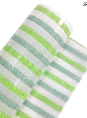 0.5mm 20X33CM尺寸条纹银丝线人造皮革DIY蝴蝶结包包材料1Yc72522