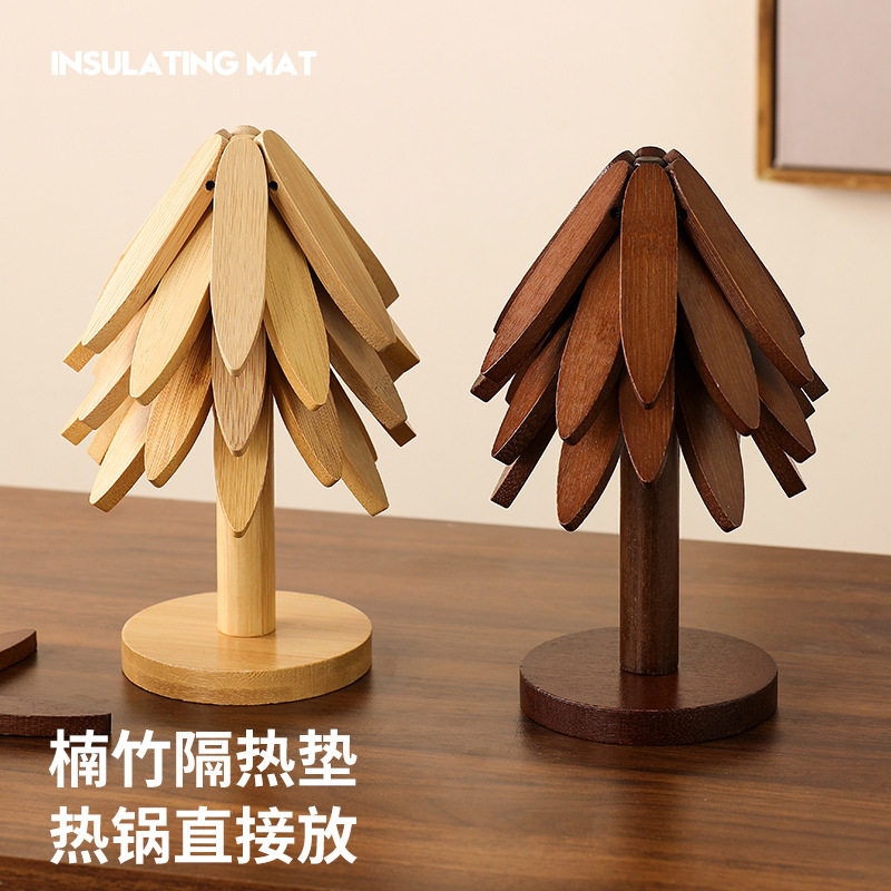 新年圣诞树砂锅隔热垫餐桌竹木防烫垫餐柜圣诞节日装饰品摆件玄关,餐饮具,餐垫,淘宝优惠券,粉丝福利购,淘宝优惠卷