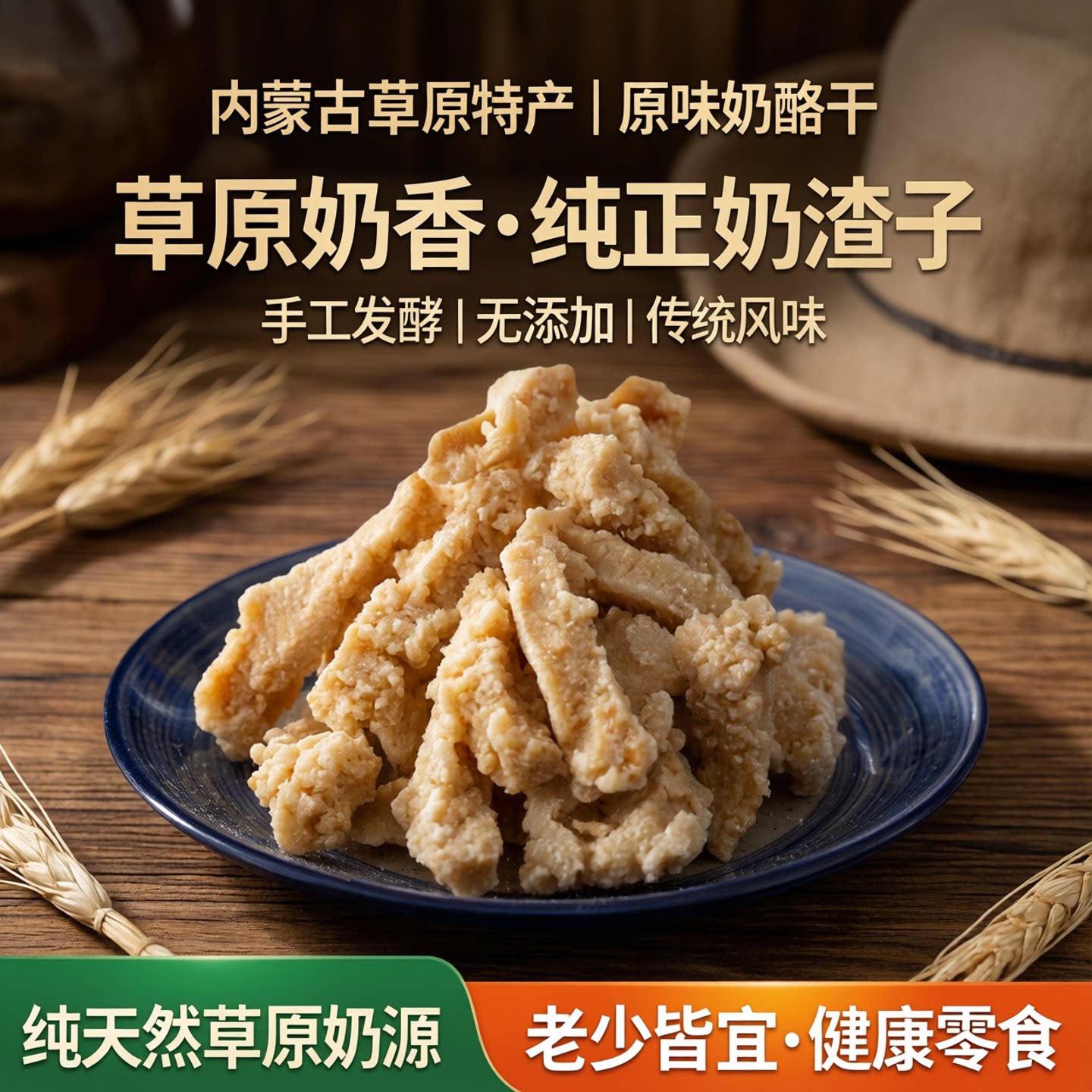 奶酪干内蒙古草原特产奶制品酸奶干奶渣子原味酸奶疙瘩