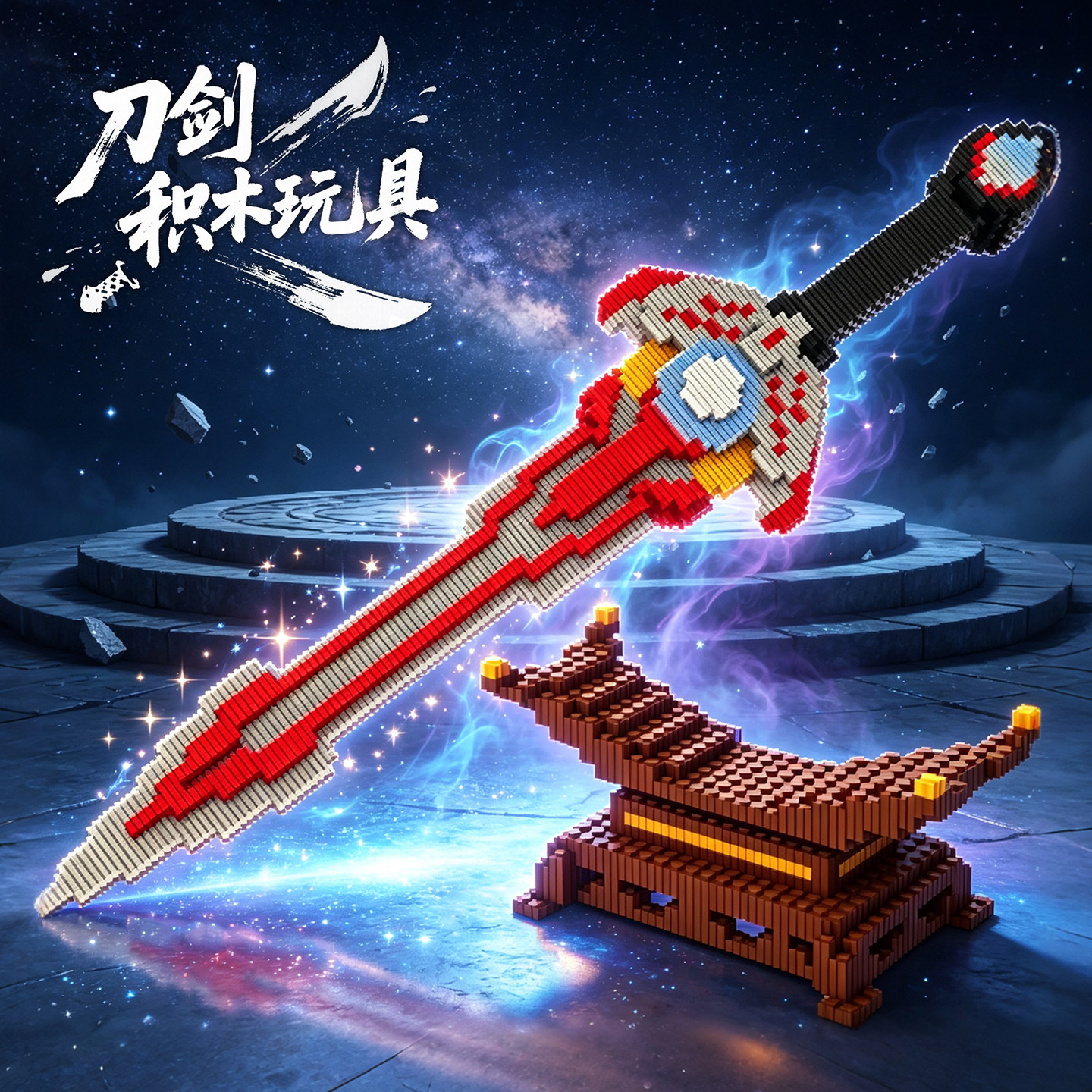 积木玩具益智手工diy拼装礼物6+