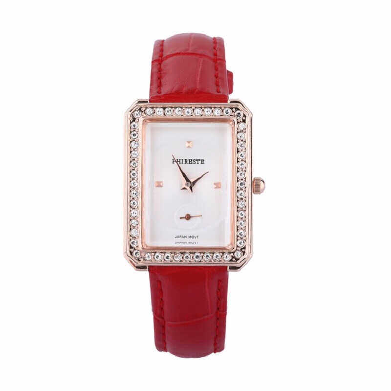 翡拉蒂(phireste) phireste翡拉蒂纳斯女神钻石手表(红色)