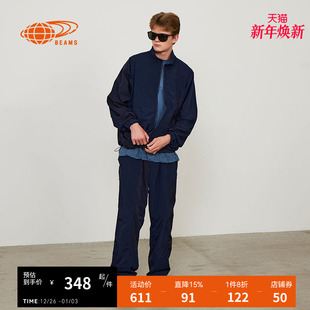 宽松短袖 纯色半袖 上衣2025夏季 休闲基础款 041337XO 新款 BEAMS男装