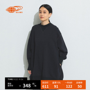 衛(wèi)衣2024秋冬季 活力動(dòng)感寬松上衣260112XL 中長(zhǎng)款 BEAMSBOY女裝