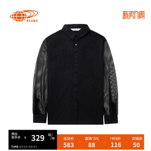 时髦优雅网眼袖 RAY 衬衫 长袖 上衣110360XM BEAMS女装