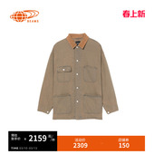 潮流复古水洗工装 新款 外套 宽松翻领牛仔夹克2026春季 BEAMS男装