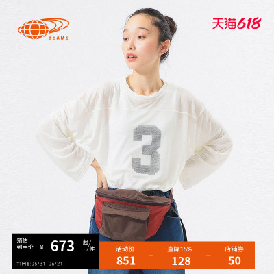 BEAMSBOY圆领长袖T恤简约休闲款
