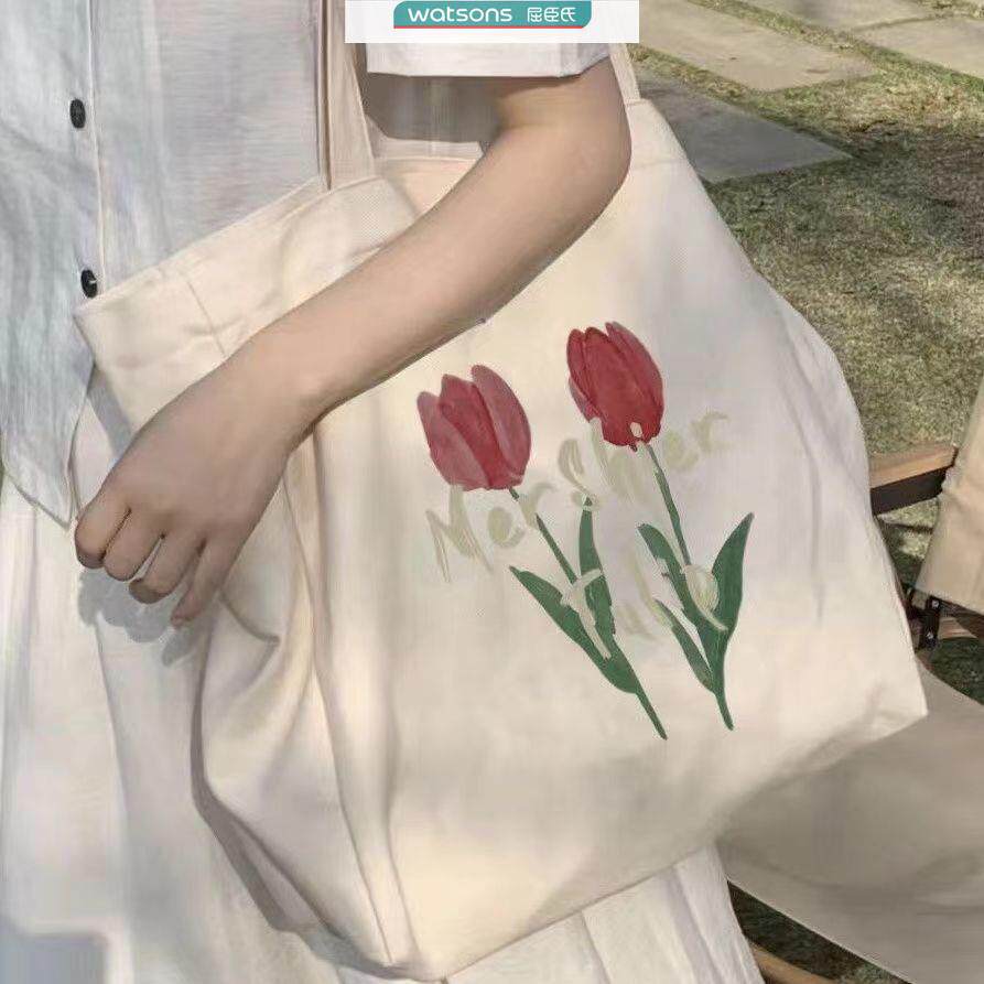帆布包女大容量日系手提文艺简约布袋韩版单肩包大学生上课帆布袋