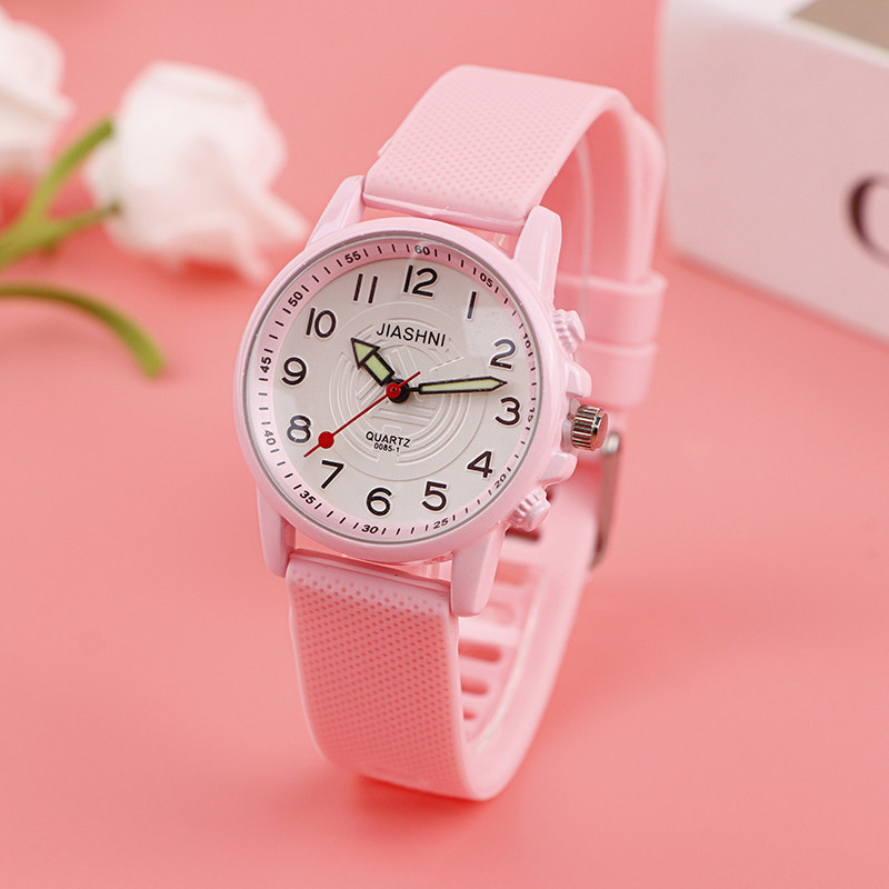 新款腕表小清新简约时尚儿童手表只看时间男女孩中小学生考试专用