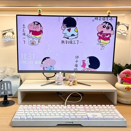 宿舍桌面置物架书桌电脑增高笔记本台式支架办公室收纳显示器支撑