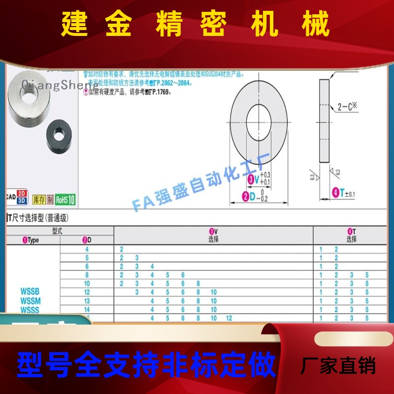 WSSB3/TWSSB4/WSSM5替/TWSSM6/WSSS8CZJ/TWSS10/12/14/S1金5属16