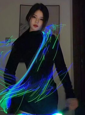 博主氛围感拍摄道具七彩闪光鞭舞蹈气氛道具酒吧网红流行小玩具