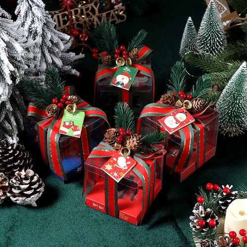 Apple, рождественский защитный амулет, прозрачная подарочная коробка, подарок на день рождения