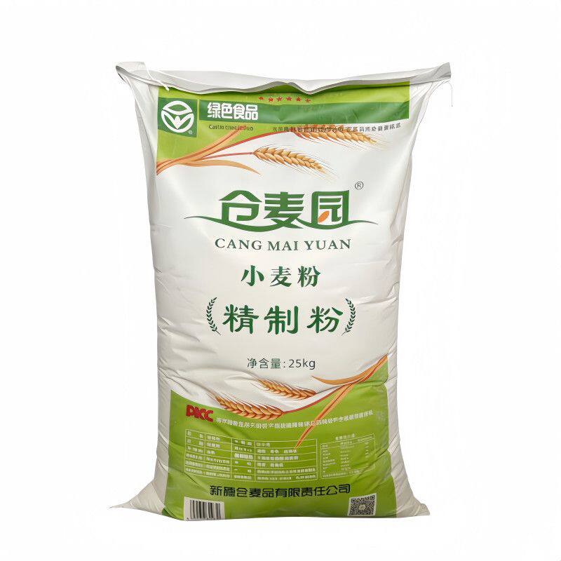 仓麦园25kg精制粉中筋面粉拉条子包子馒头小麦粉家用新疆面粉
